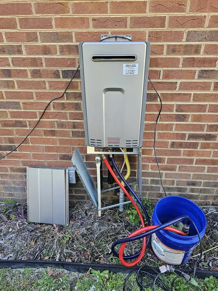 Slide of Drill sergeant Reese tankless hot water heater service