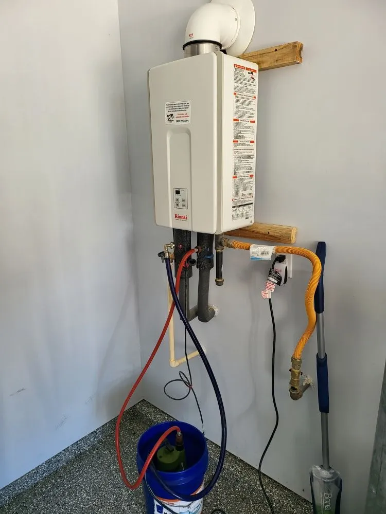 Slide of Drill sergeant Reese tankless hot water heater service