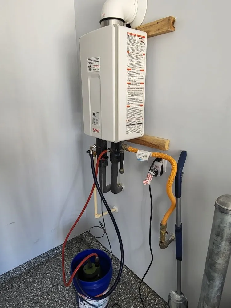 Slide of Drill sergeant Reese tankless hot water heater service