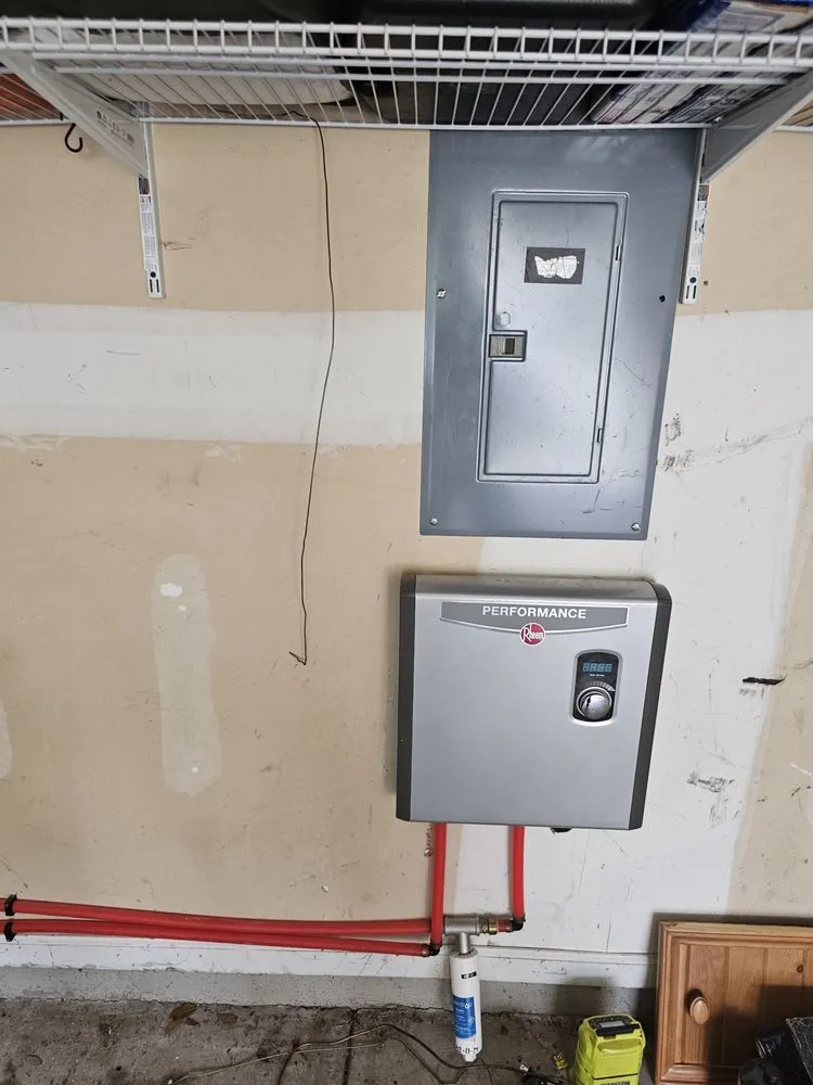 Slide of Drill sergeant Reese tankless hot water heater service
