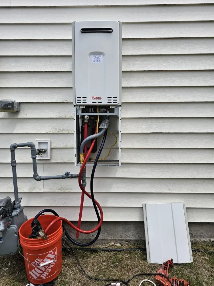 Slide of Drill sergeant Reese tankless hot water heater service