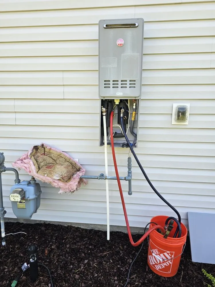 Slide of Drill sergeant Reese tankless hot water heater service