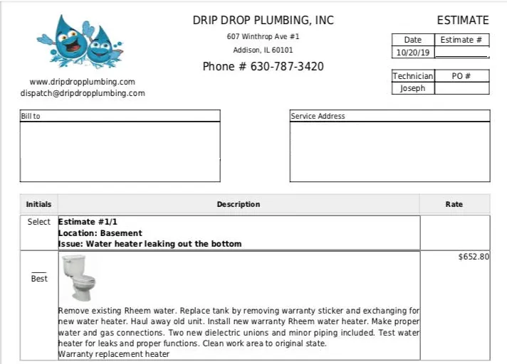 Slide of Drip Drop Plumbing