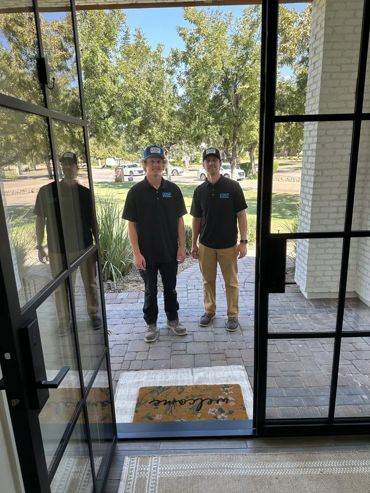 Slide of Drip Plumbing