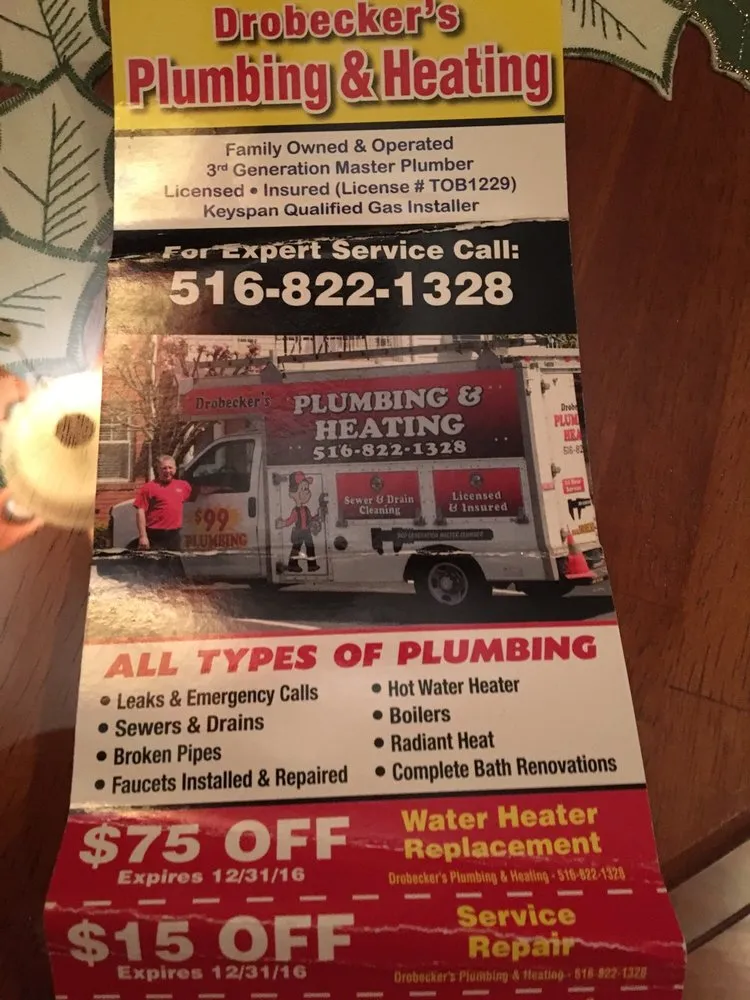 Slide of Drobecker Plumbing