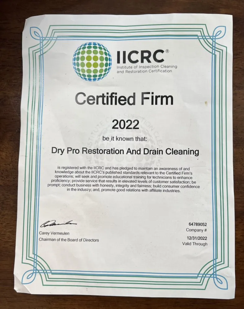 Slide of Dry Pro Restoration and Drain Cleaning