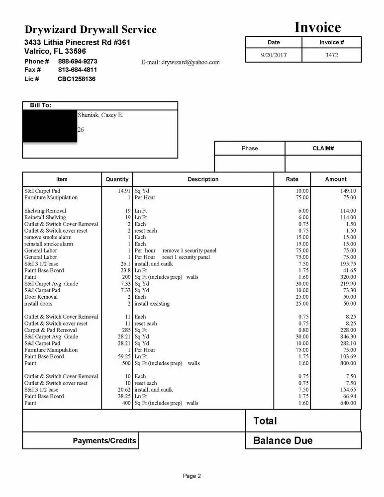 Slide of Drywizard Restoration