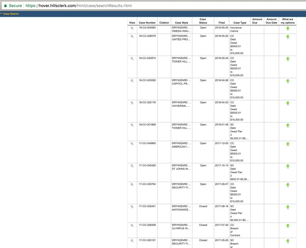 Slide of Drywizard Restoration