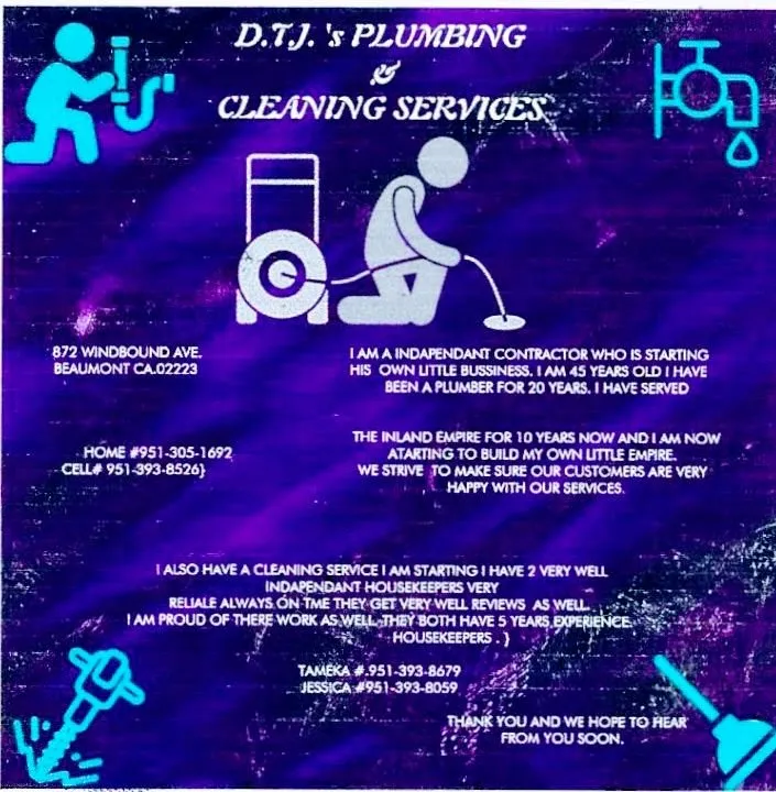 Slide of DTJ Plumbing & Cleaning Services