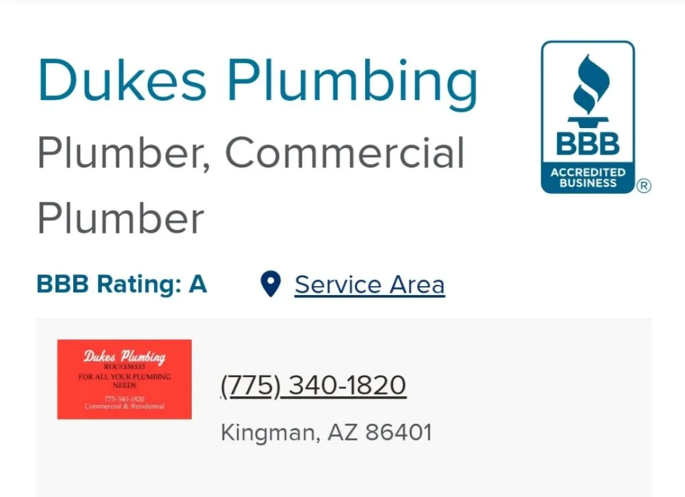 Slide of Dukes Plumbing