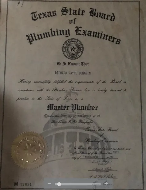 Slide of Dunavin Plumbing