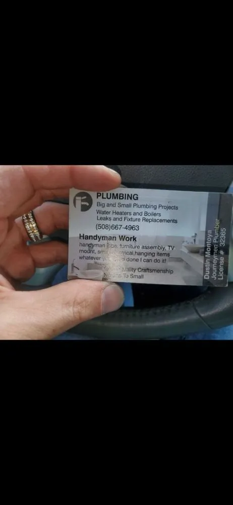 Slide of Dustin montoya plumbing and handyman