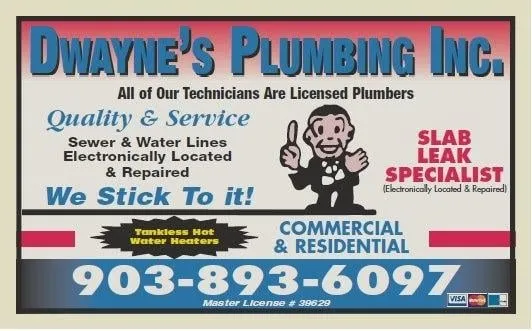 Slide of Dwayne's Plumbing