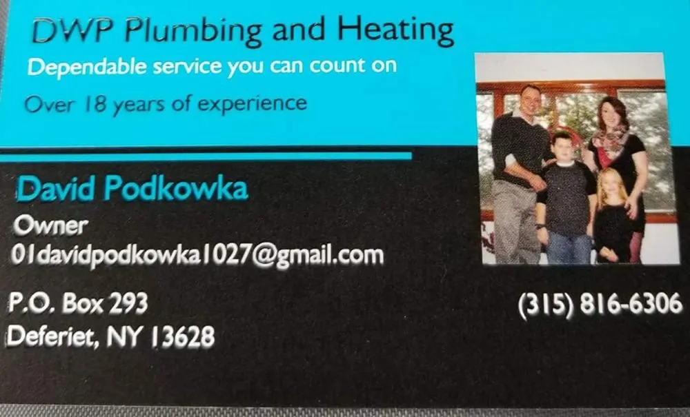 Top-rated water heater service experts serving Deferiet, NY - DWP Plumbing and Heating