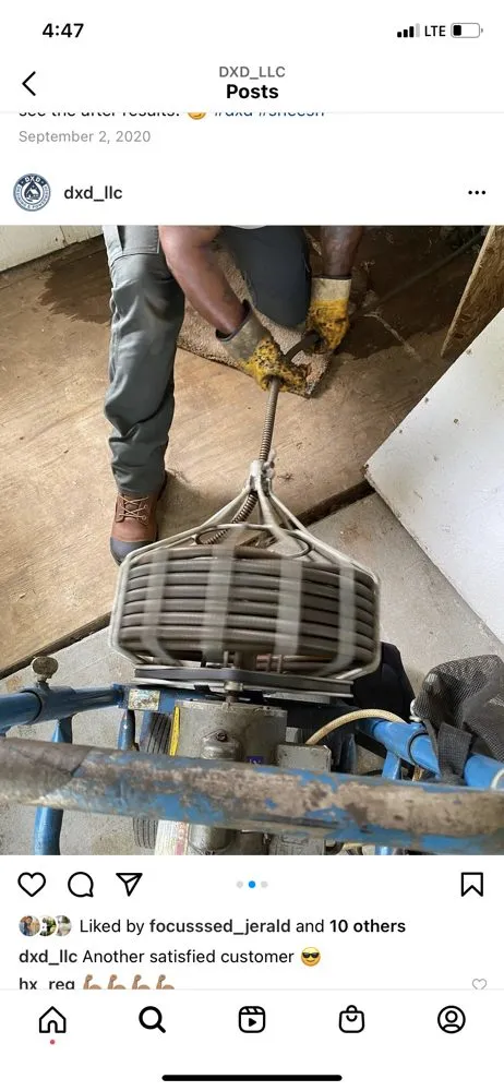 Slide of DXD Draining & Power Washing