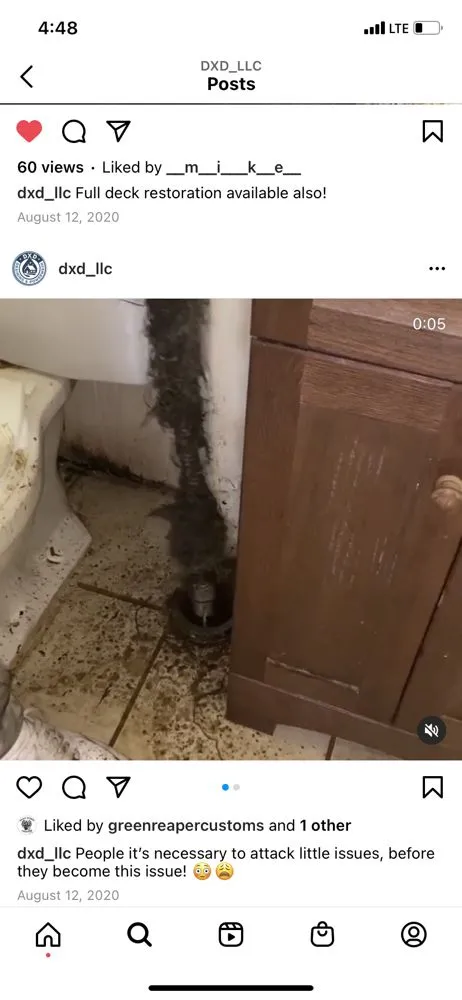 Slide of DXD Draining & Power Washing