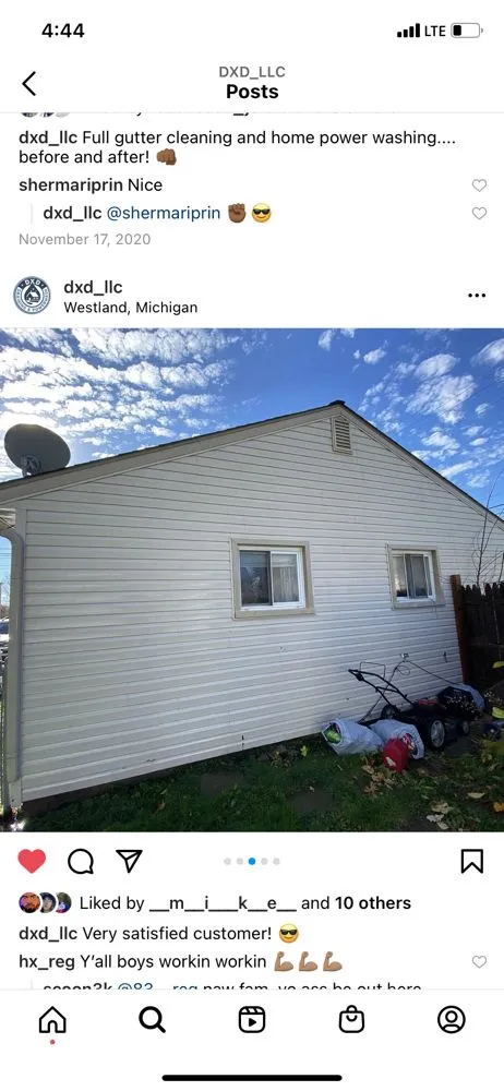 Slide of DXD Draining & Power Washing