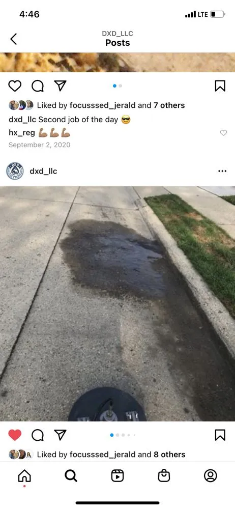 Slide of DXD Draining & Power Washing