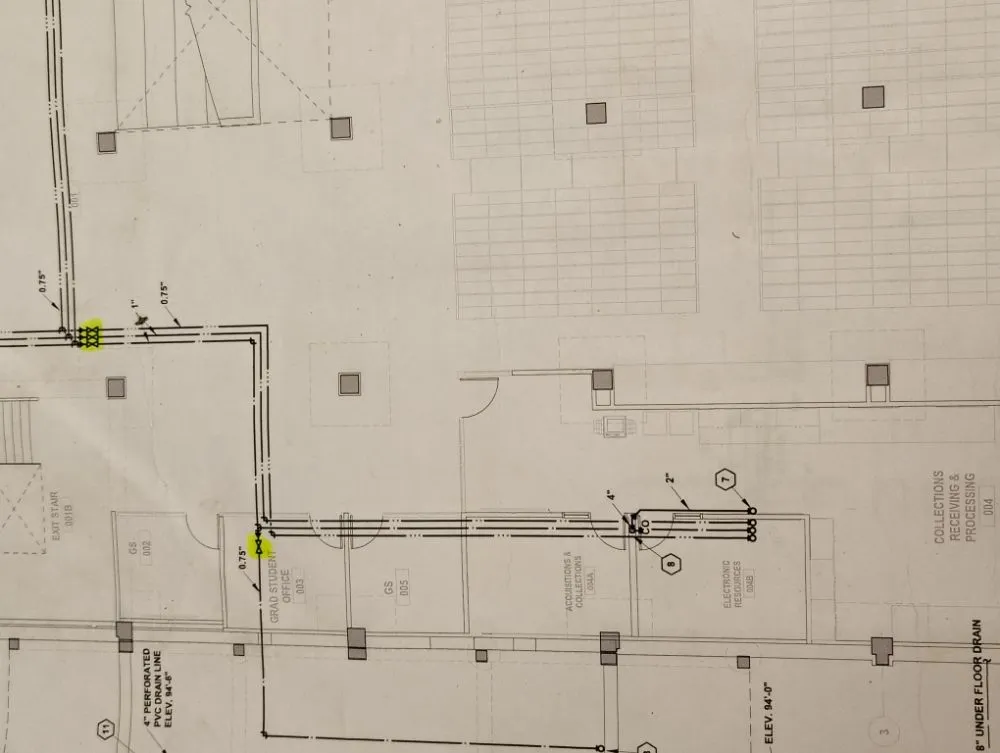 Slide of Dye Plumbing