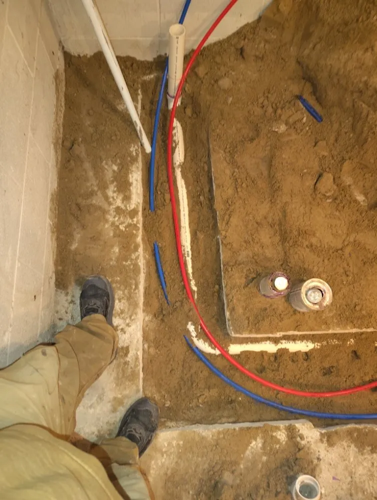 Slide of Dye Plumbing