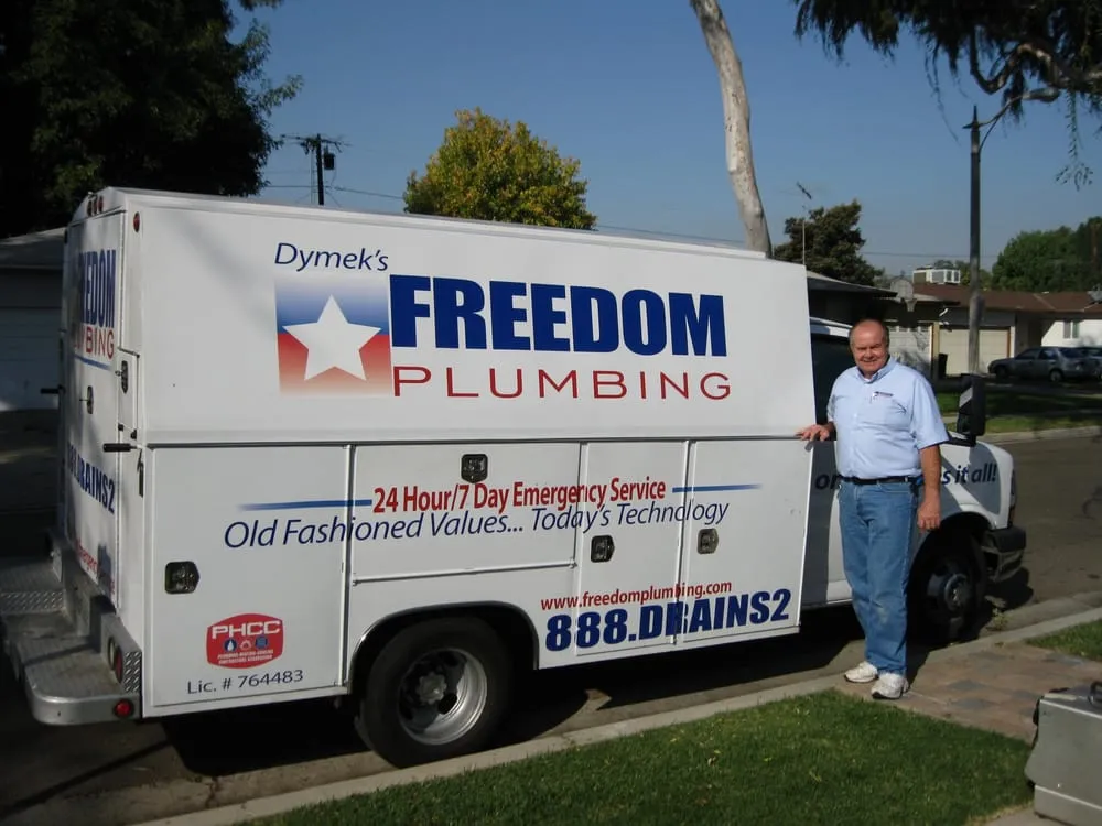 Top-rated plumbing repair for homes in Anaheim, CA by Dymek's Freedom Plumbing