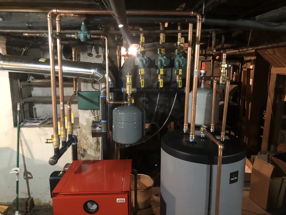 Professional water heater service in Greenlawn, NY by DZ Plumbing and Mechanical
