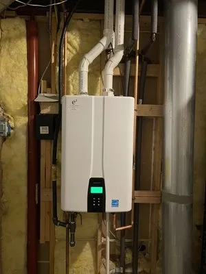 E 2 Custom Plumbing Heating and Air Logo