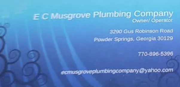 Slide of E C Musgrove Plumbing