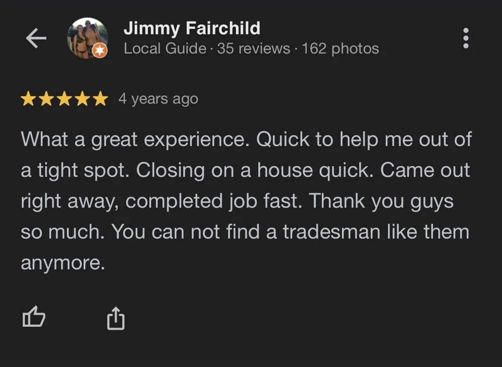 Slide of E Voges Plumbing & Heating