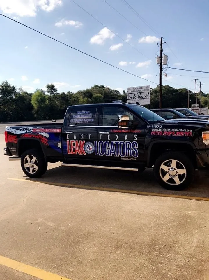 Slide of East Texas leak Locators