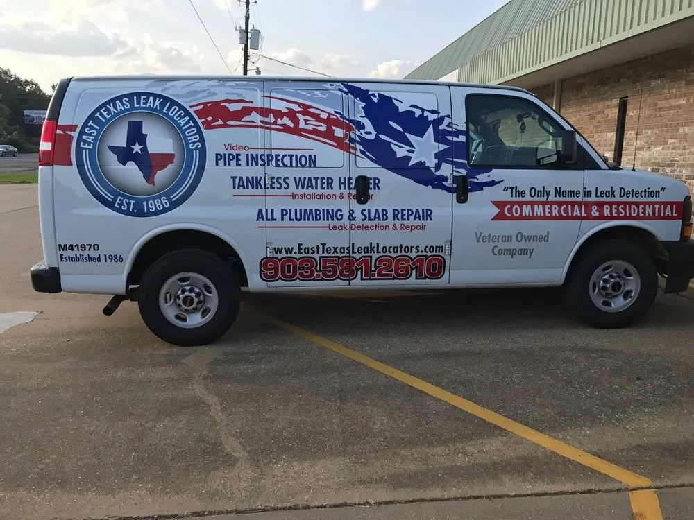 Slide of East Texas leak Locators