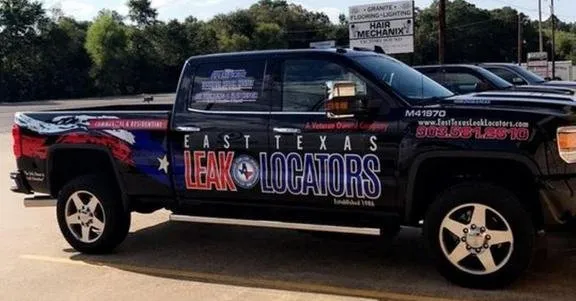Slide of East Texas leak Locators