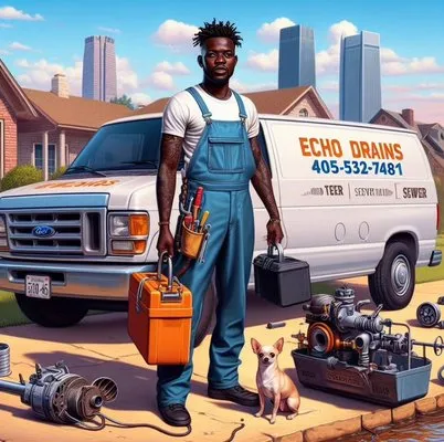 Echo Drains Plumbing Logo