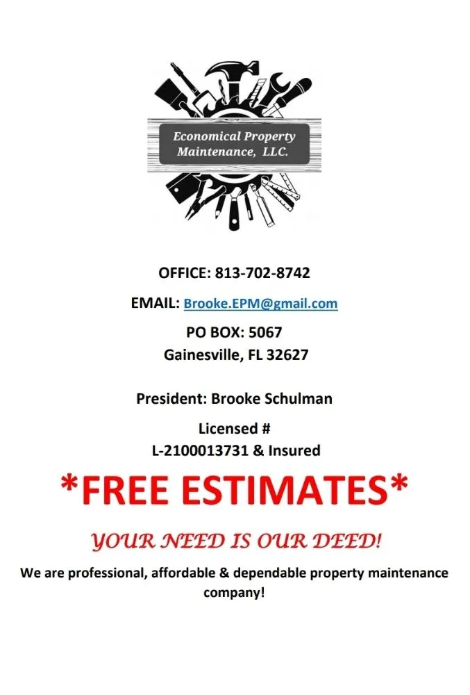 Slide of Economical Property Maintenance