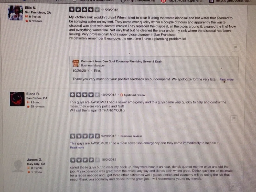 Emergency drain cleaning service in San Francisco, CA - Economy Plumbing Sewer & Drain