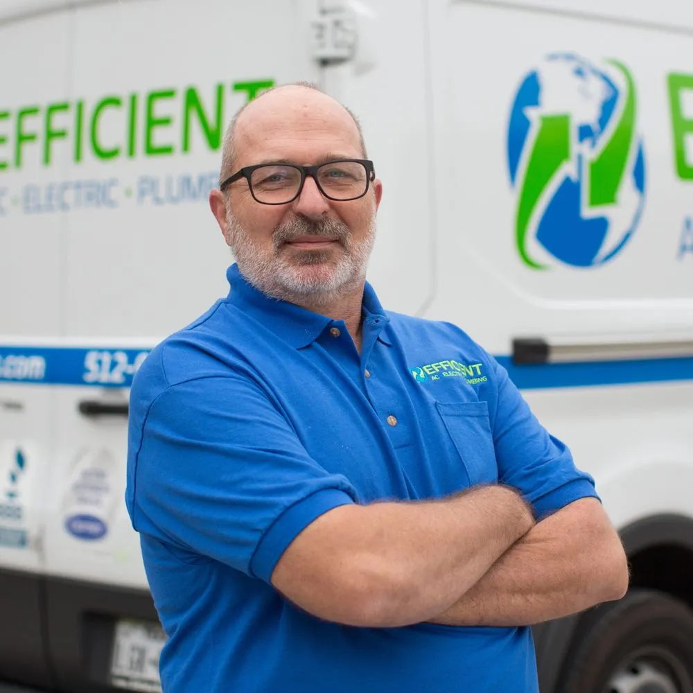 Slide of Efficient AC, Electric & Plumbing