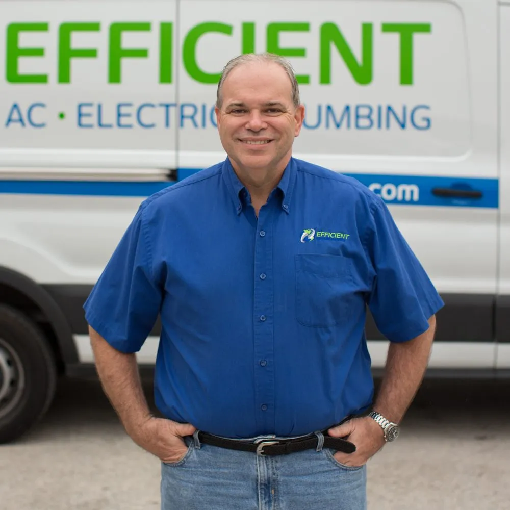 Slide of Efficient AC, Electric & Plumbing