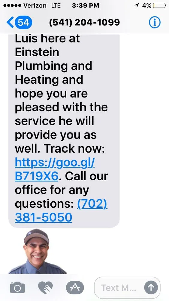 Slide of Einstein Plumbing and Heating