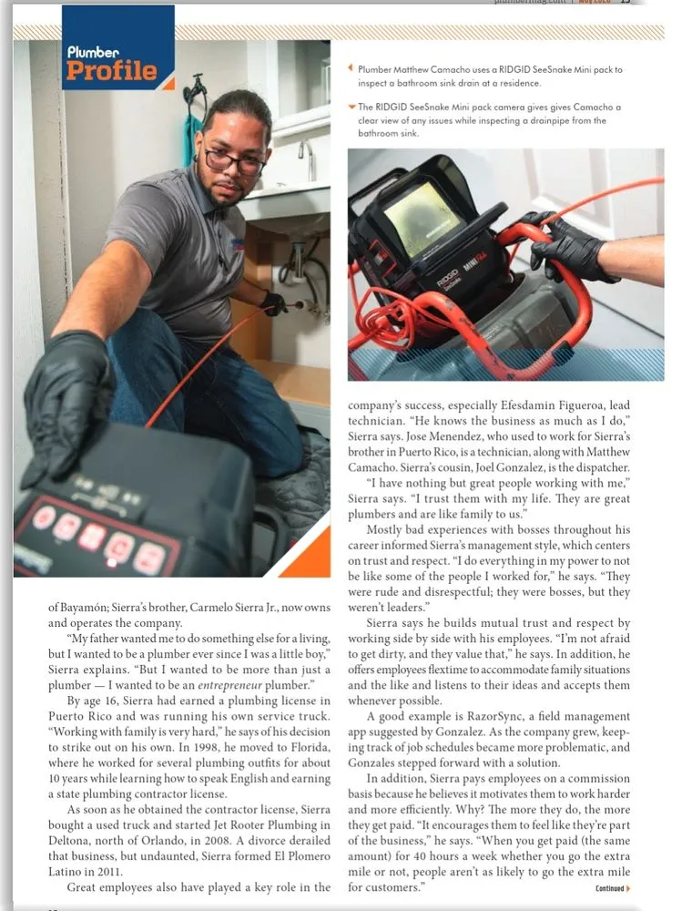 Slide of El Plomero Latino