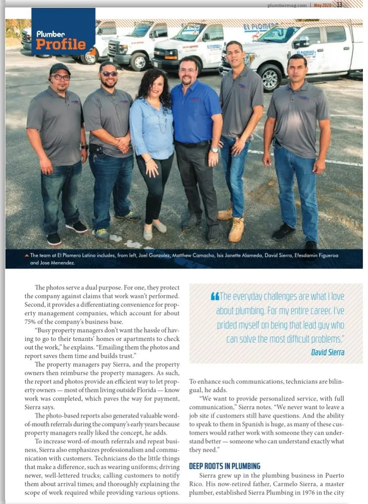 Slide of El Plomero Latino