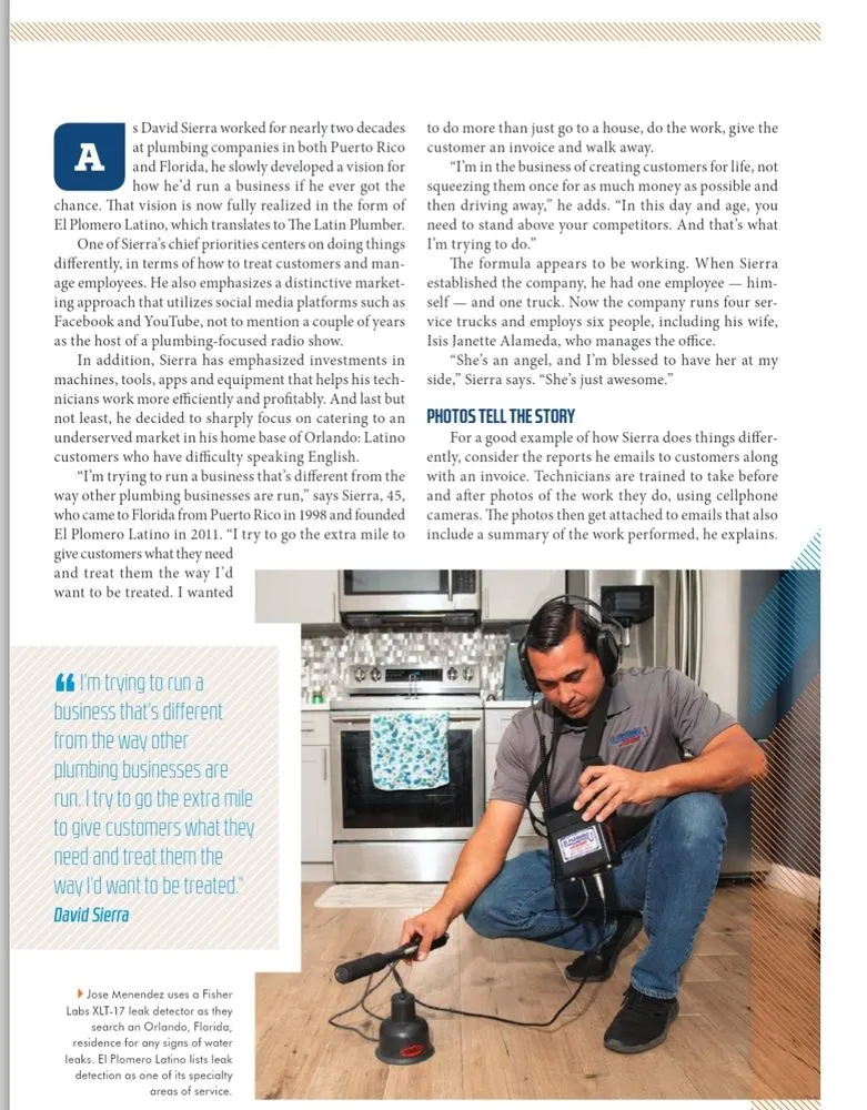 Slide of El Plomero Latino