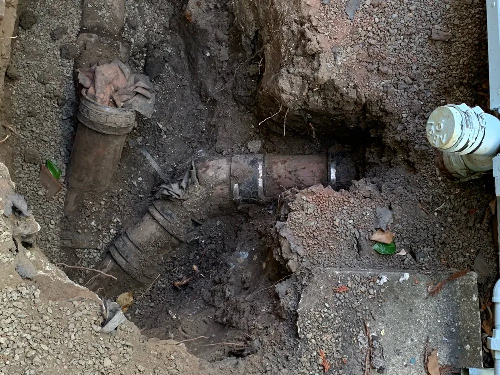 Slide of El Sobrante Sewer Repair