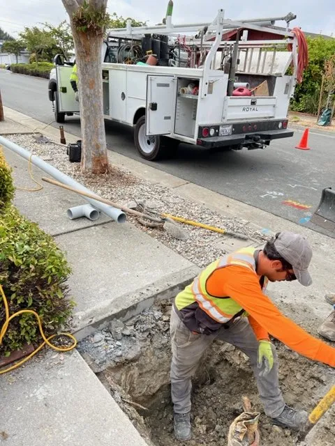 Slide of El Sobrante Sewer Repair
