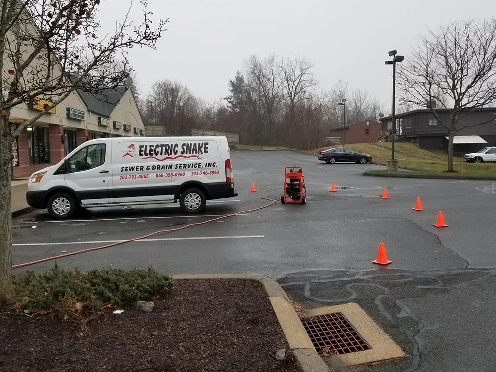 Slide of Electric Snake Sewer and Drain Service