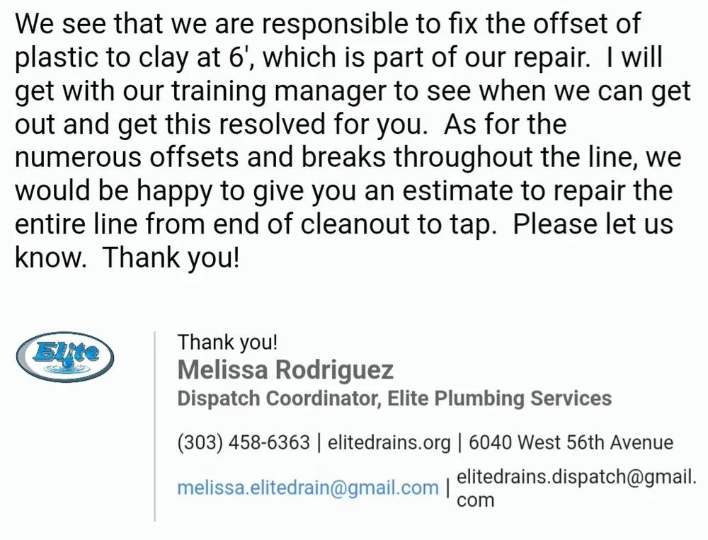 Slide of Elite Drains