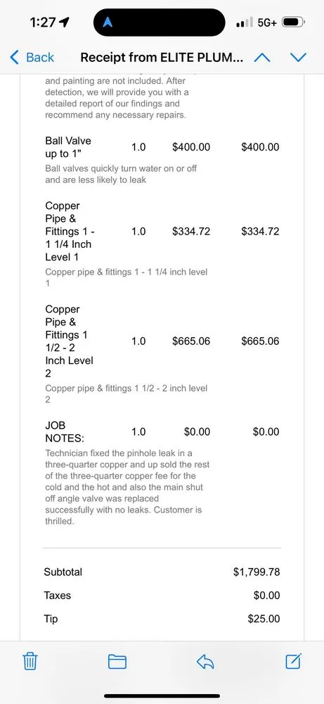 Slide of Elite Plumbing Team Plantation