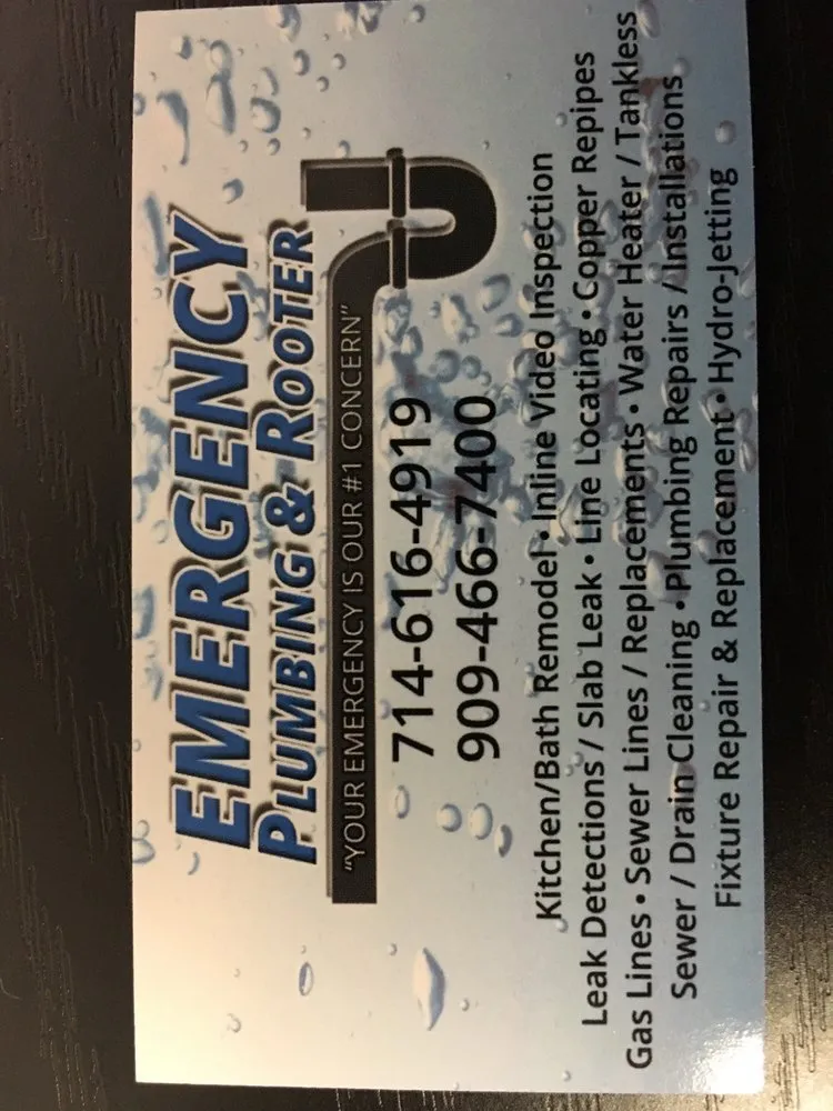 Reliable emergency plumbing service in Rancho Cucamonga, CA - Emergency Plumbing and Rooter