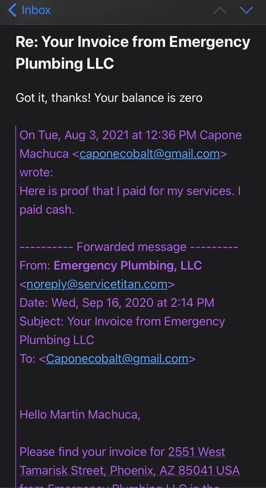 Slide of Emergency Plumbing