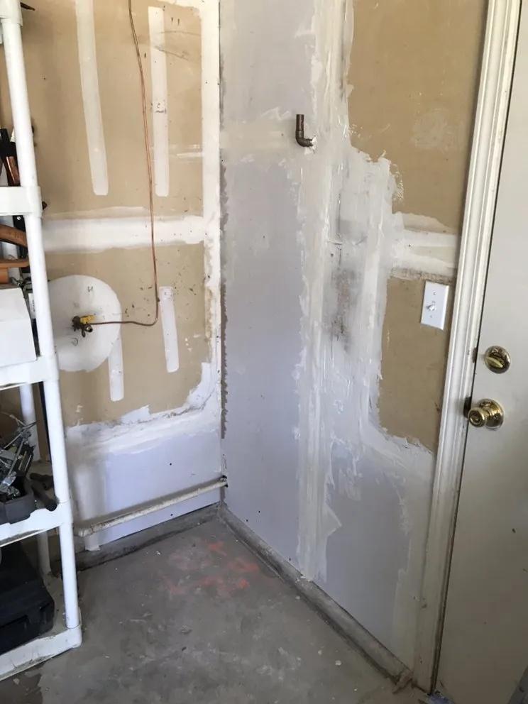 Slide of Emergency Water Heater and Plumbing