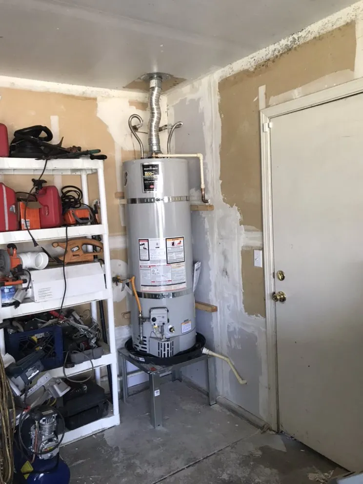 Slide of Emergency Water Heater and Plumbing